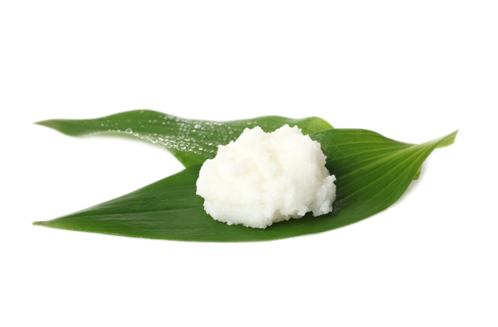 Shea butter acts as a emollient, sealing in moisture. It also acts as a natural sun-protectant