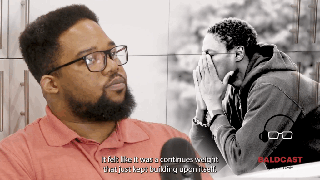 The AKN mass didn’t just affect Adrian’s self-worth, it also affected his relationships, career, and finances. The failed first-line therapies, like injectables, steroids, and medications, made him feel like he was going to be a failure at everything.
