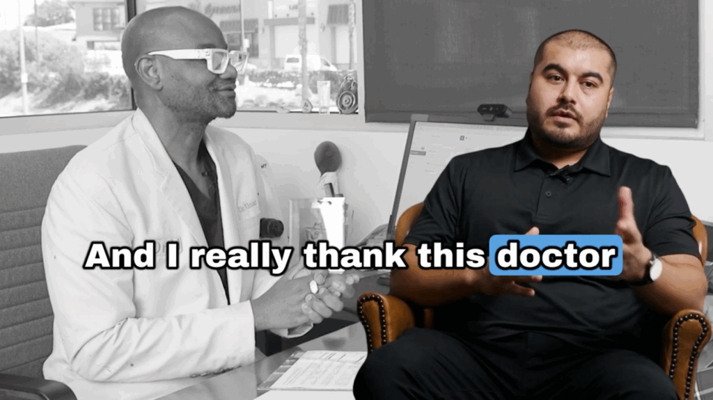 Michael expresses his gratitude and appreciation to the Bumpinator, Dr. Umar, in helping his cousin regain back the spark that was lost long time ago due to his chronic scalp condition.