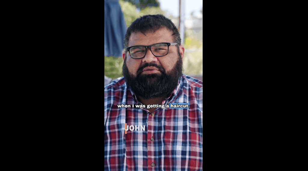 John mentions that his barber was the first person to notice the growing bumps at the back of his scalp.