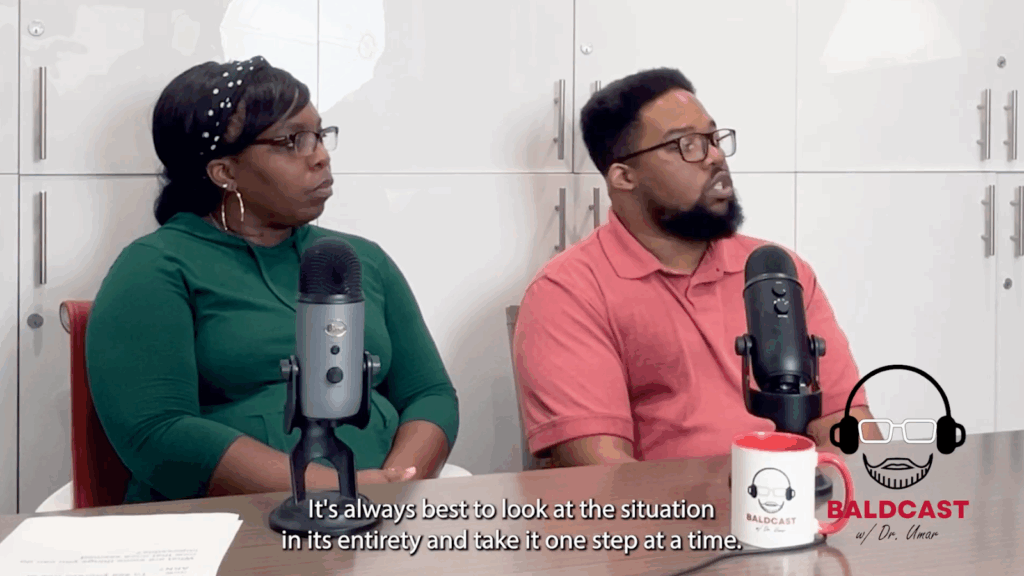 He shares the importance of taking things one step at a time in order to reach clarity on the situation.