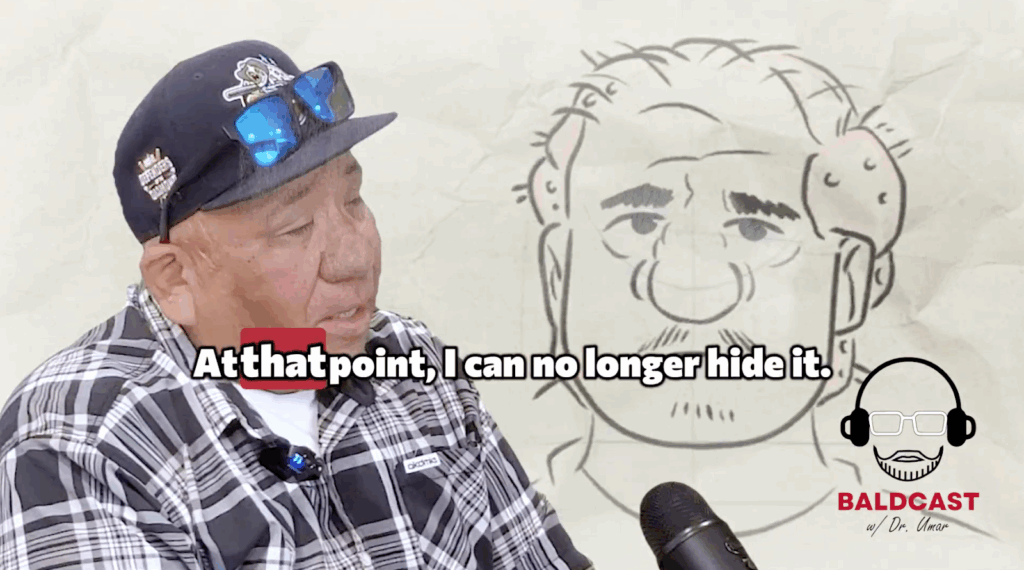 Robert mentions that when his scalp bumps grew bigger, hiding them became impossible. This made him very socially uncomfortable and led him to isolate himself.