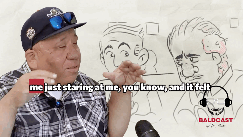Robert mentions how he felt like everyone was always staring at him in public, especially when he was at the church. This has made him feel very conscious about his looks and started isolating himself.